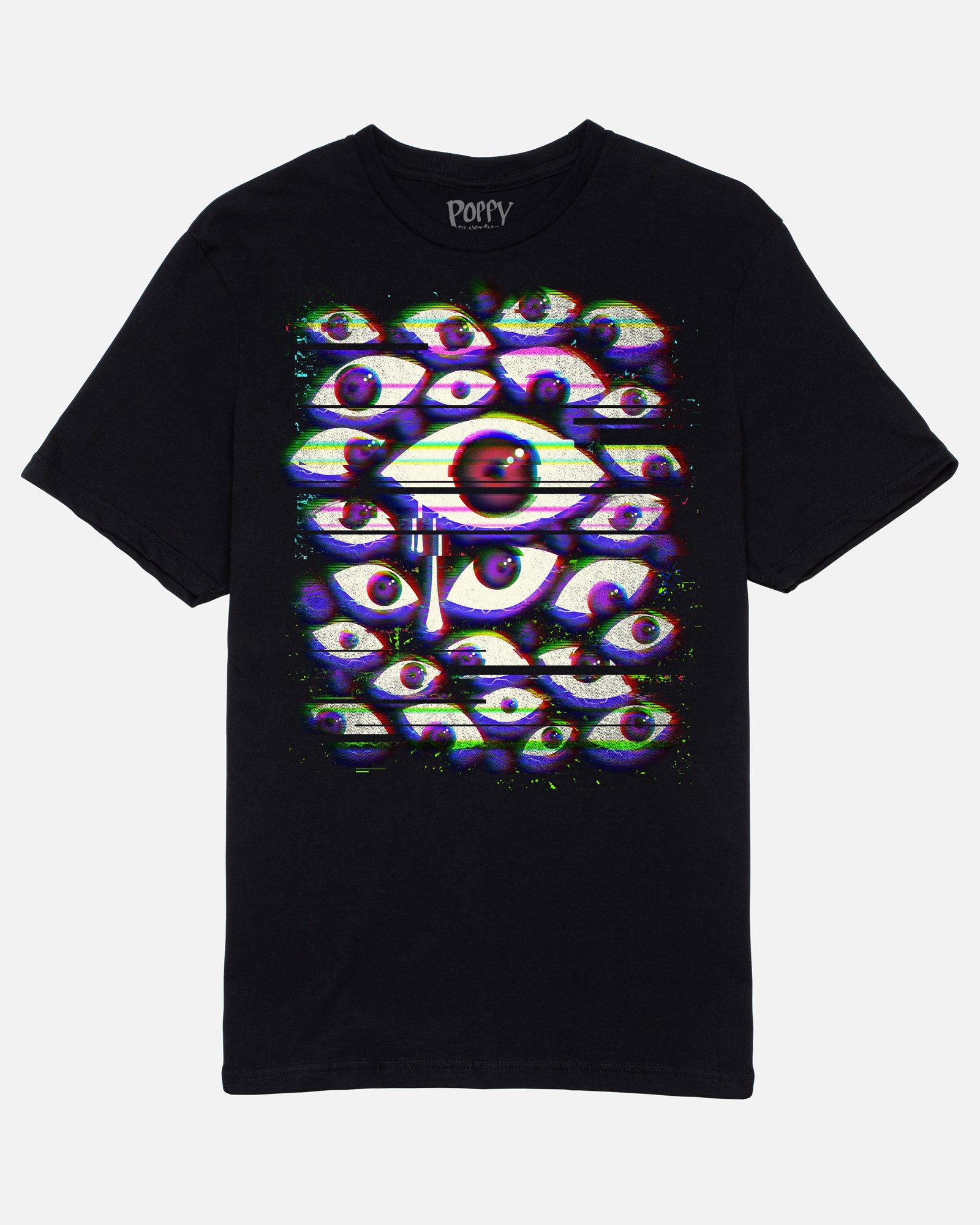 Doctor Who All Over Eyes T-Shirt - Black Cotton Unisex Tee