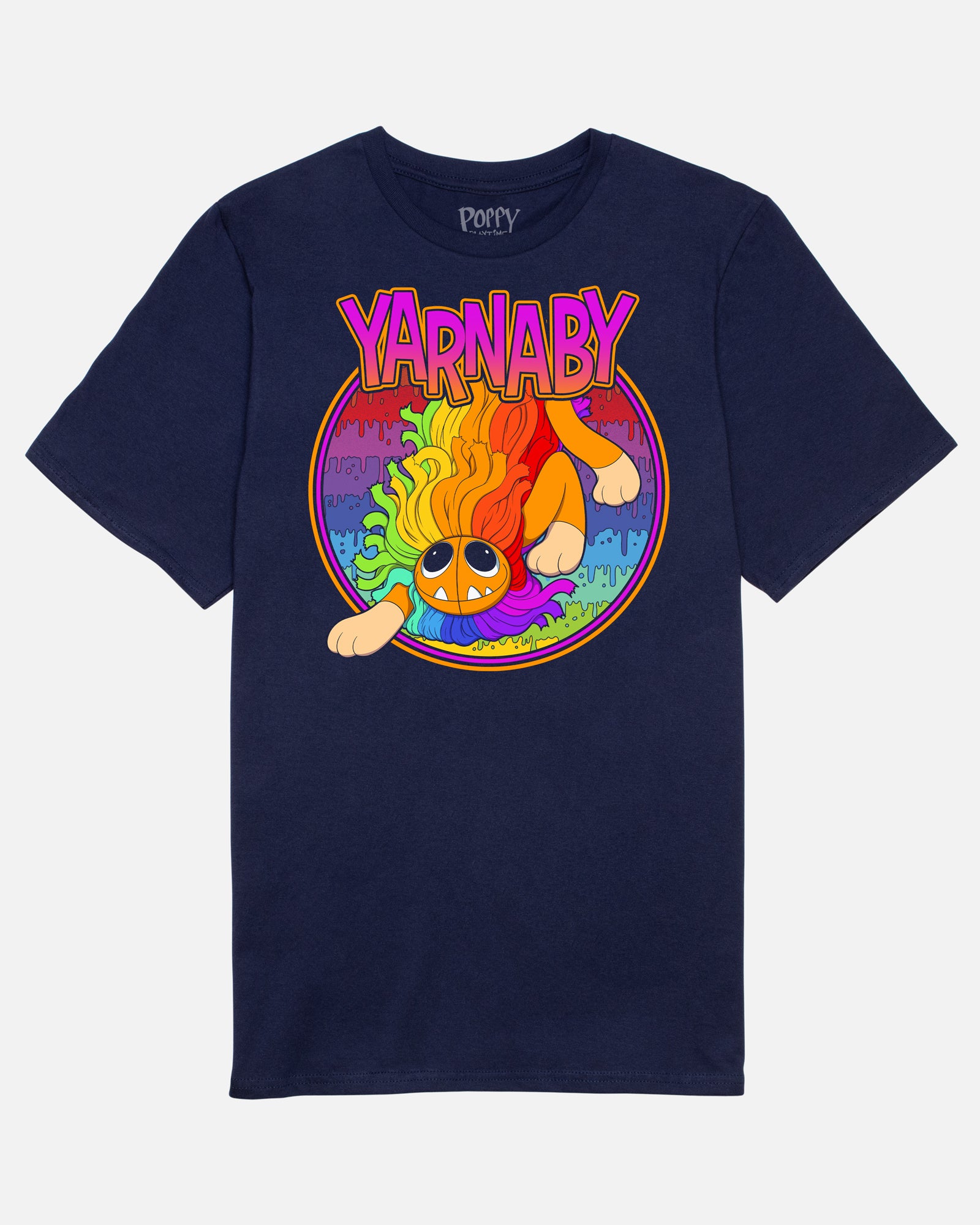Yarnaby Navy Cotton Tee for Kids & Adults - Unisex Fit