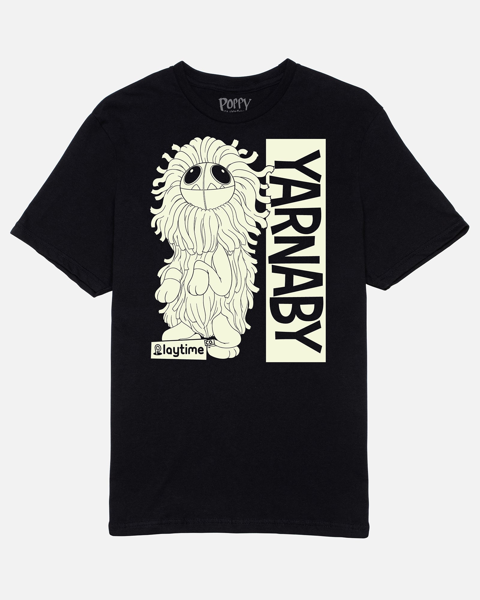 Yarnaby Black Cotton T-Shirt - Unisex & Kids Sizes