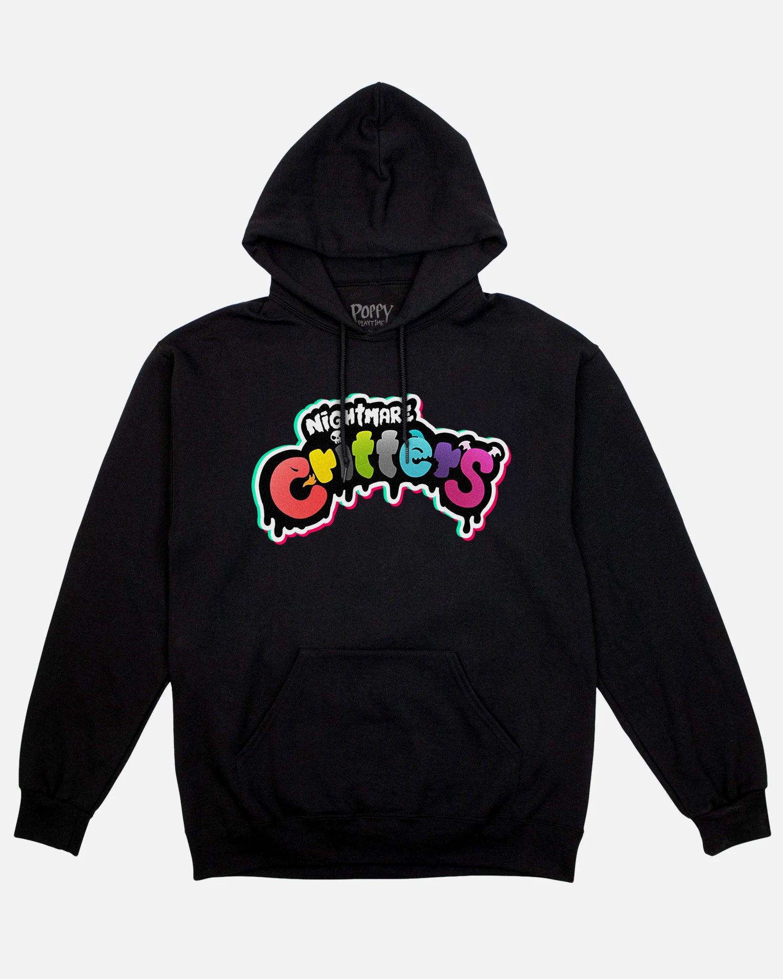 Nightmare Critters Black Cotton Drawstring Hoodie - Unisex Fit