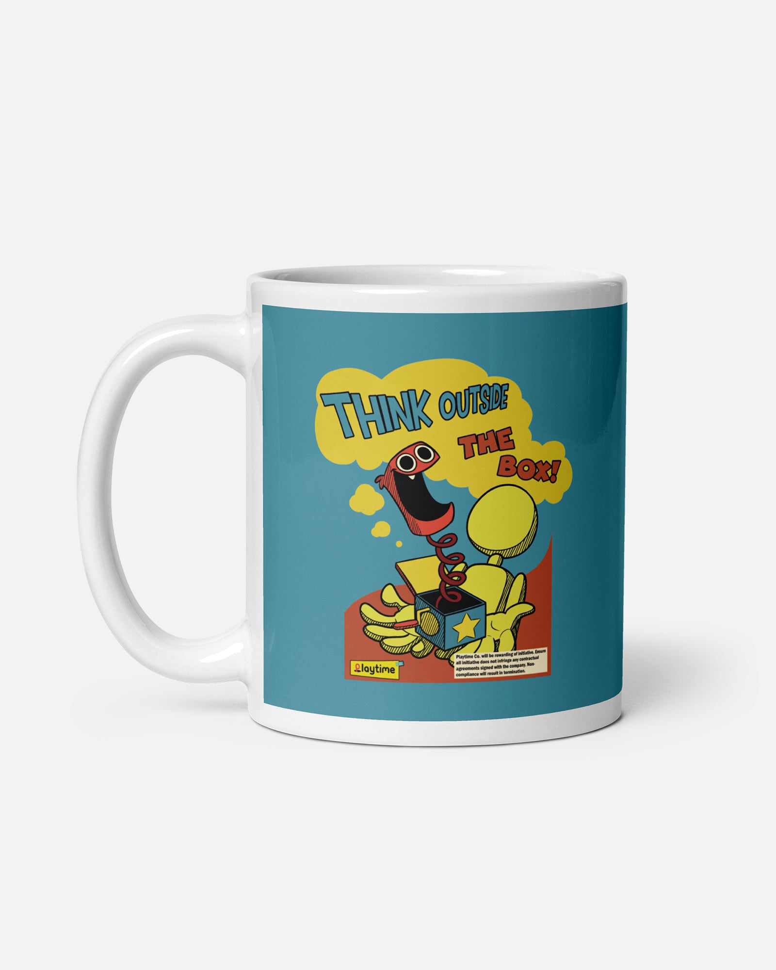 Boxy Boo Ceramic Mug - 11 oz, Dishwasher & Microwave Safe