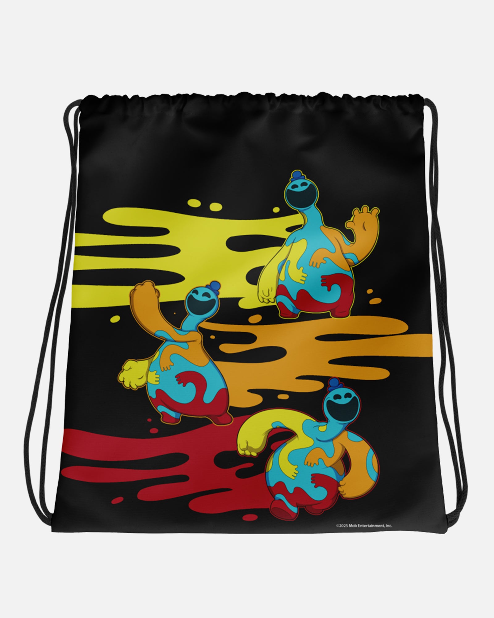 Doey The Doughman Polyester Drawstring Bag - 15" × 17"