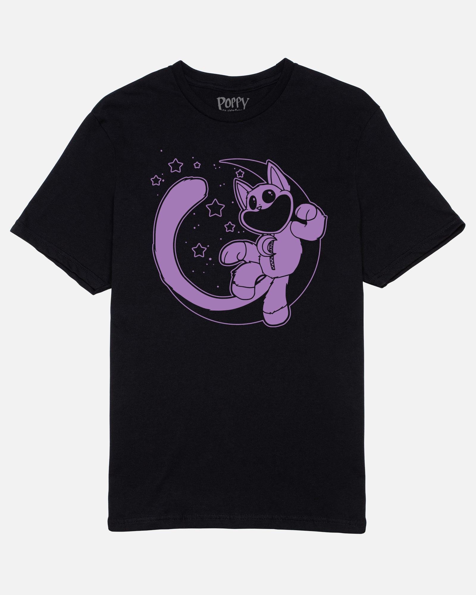 CatNap Moon Black Cotton T-Shirt - Unisex Fit
