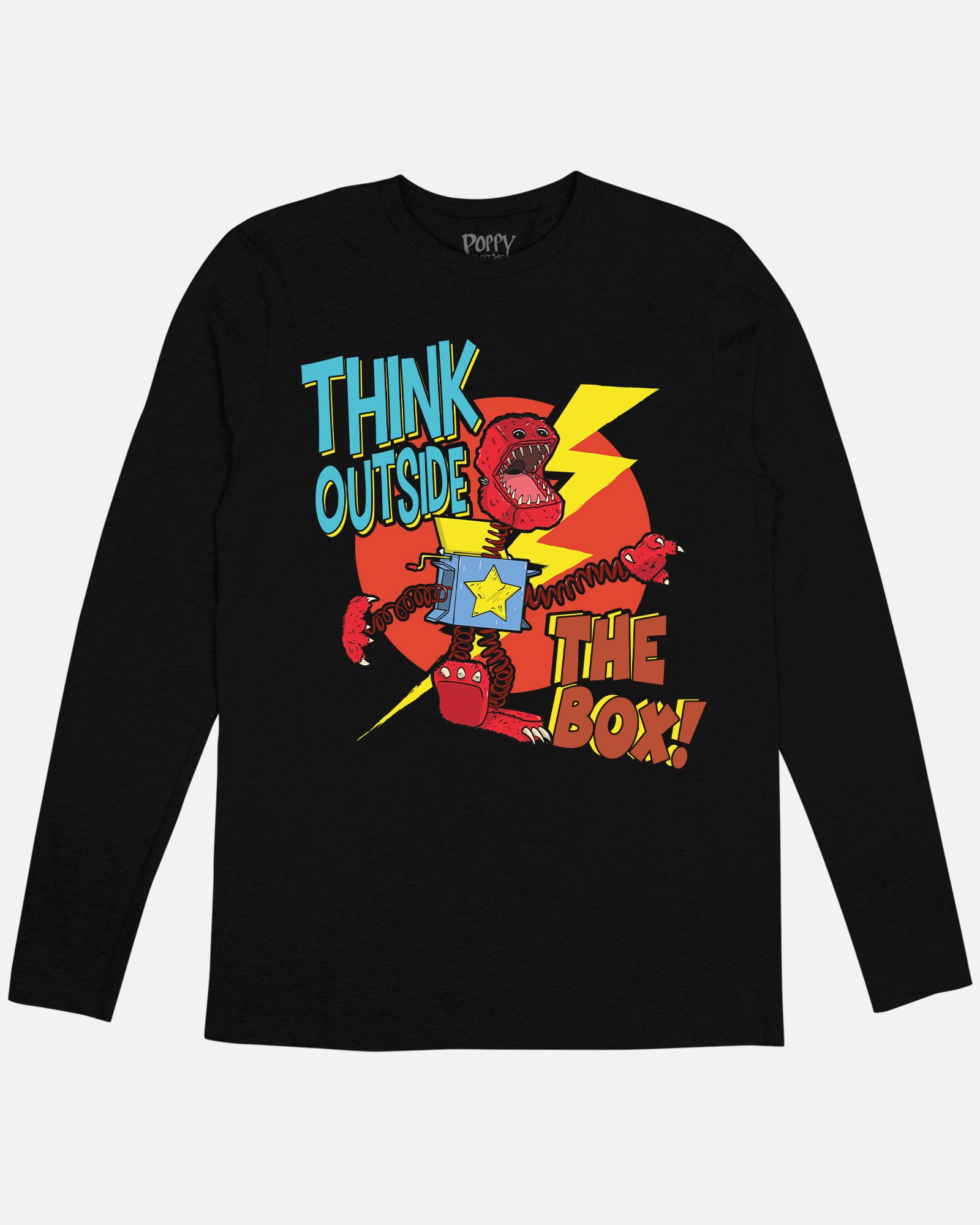 Boxy Boo Black Cotton Long Sleeve T-Shirt - Unisex Fit