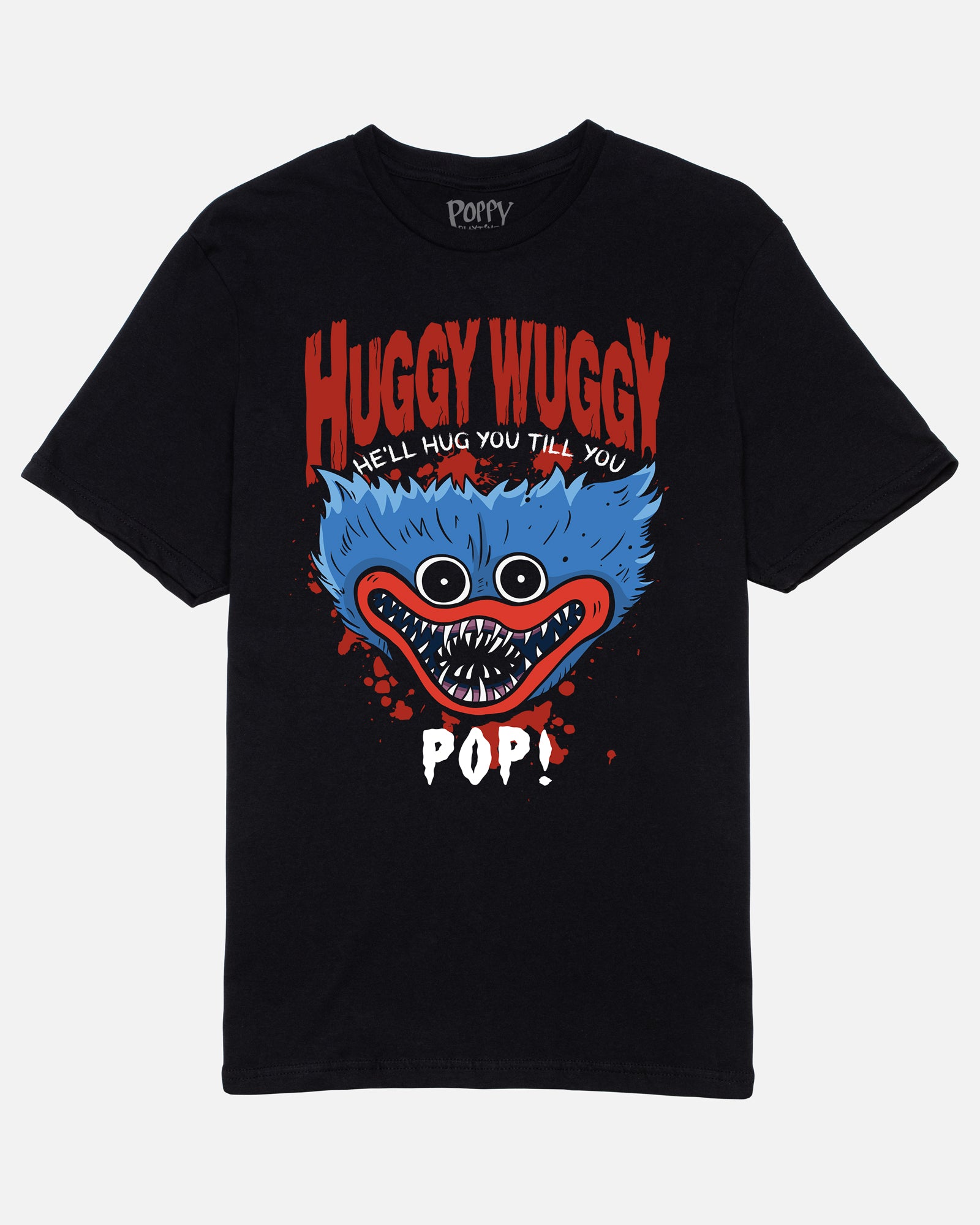 Huggy Wuggy T-Shirt - Officially Licensed Black Cotton Tee