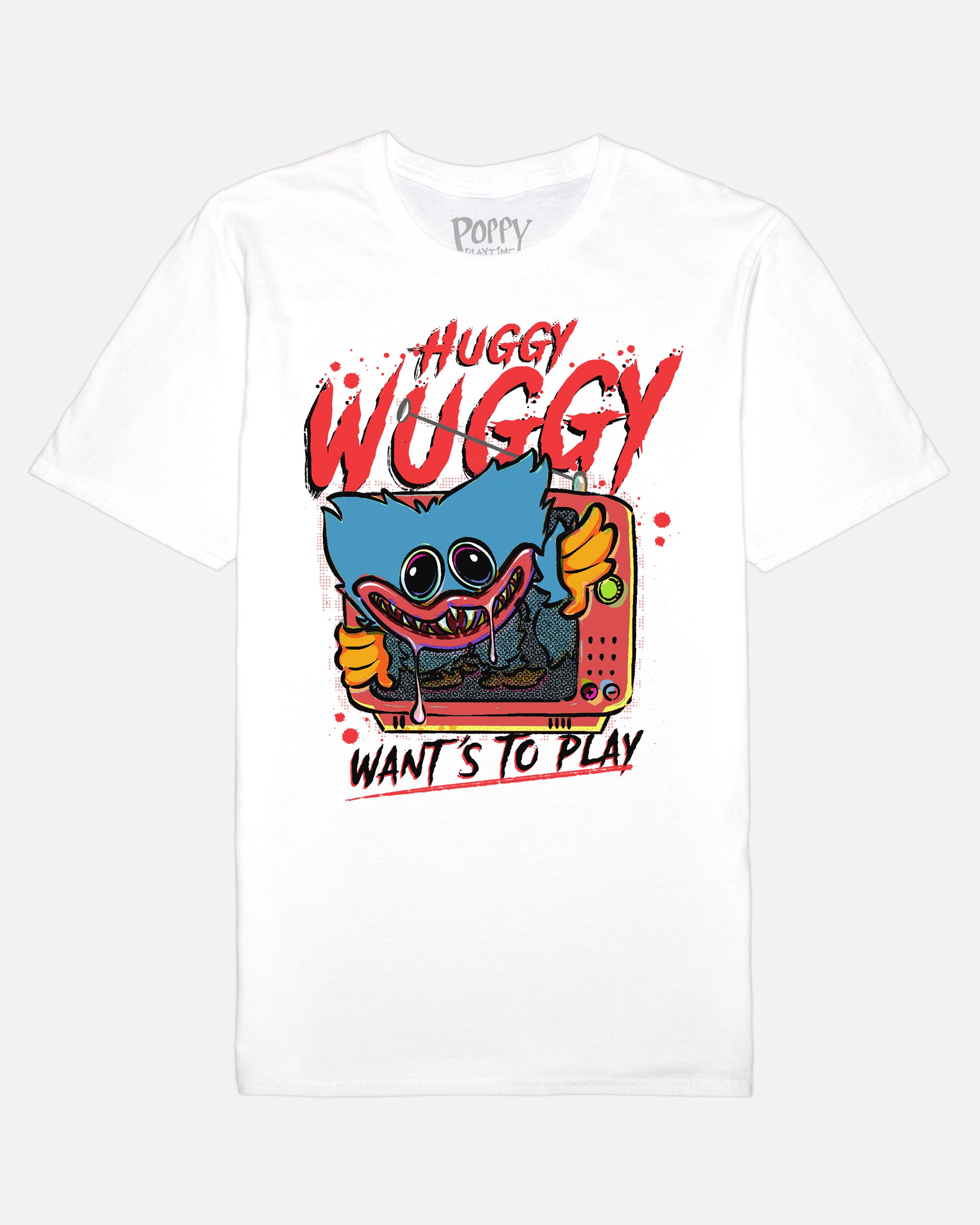Huggy Wuggy "Wants To Play" T-Shirt - Officially Licensed Cotton Tee