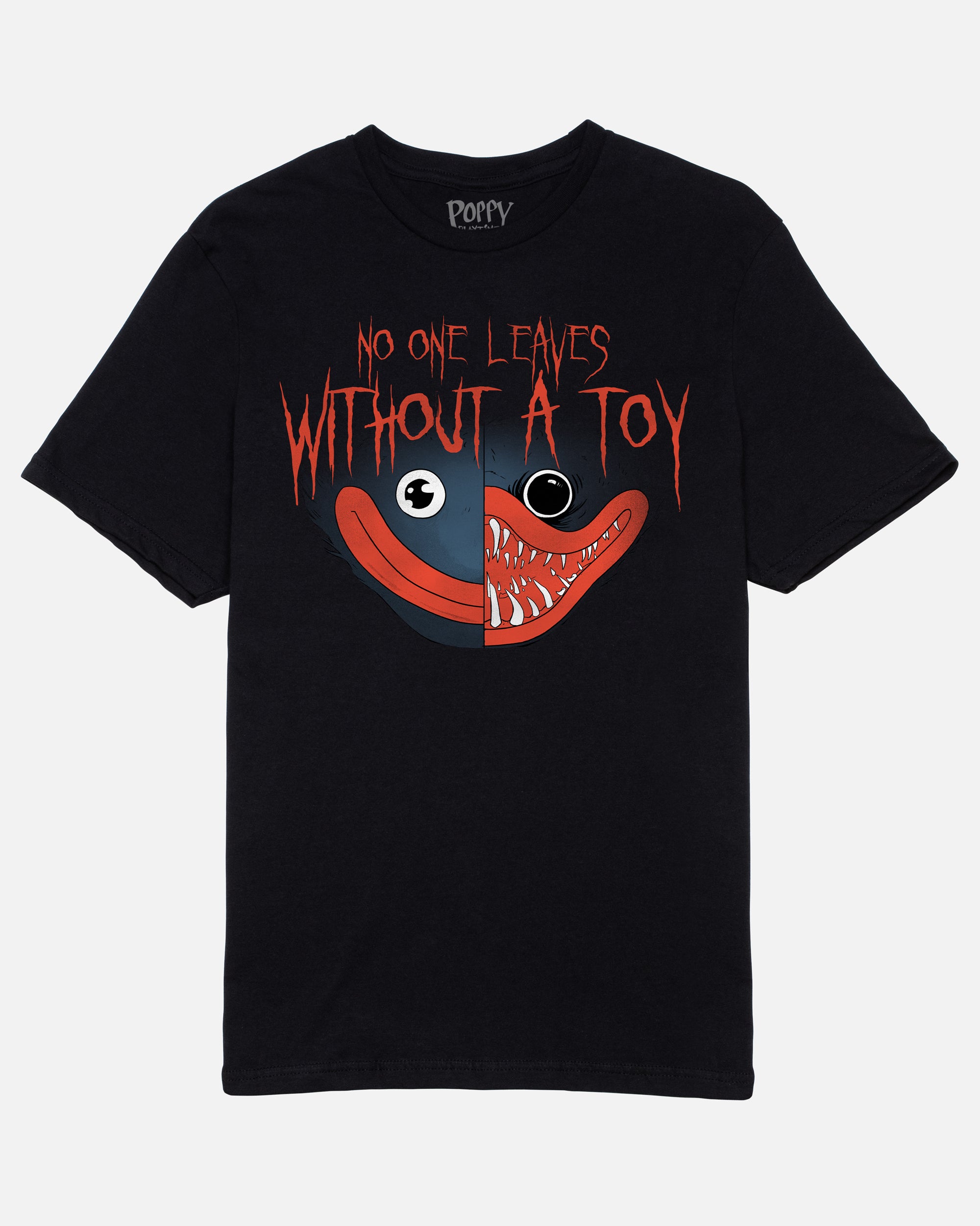 Huggy Wuggy "No One Leaves" T-Shirt - Officially Licensed Cotton Tee