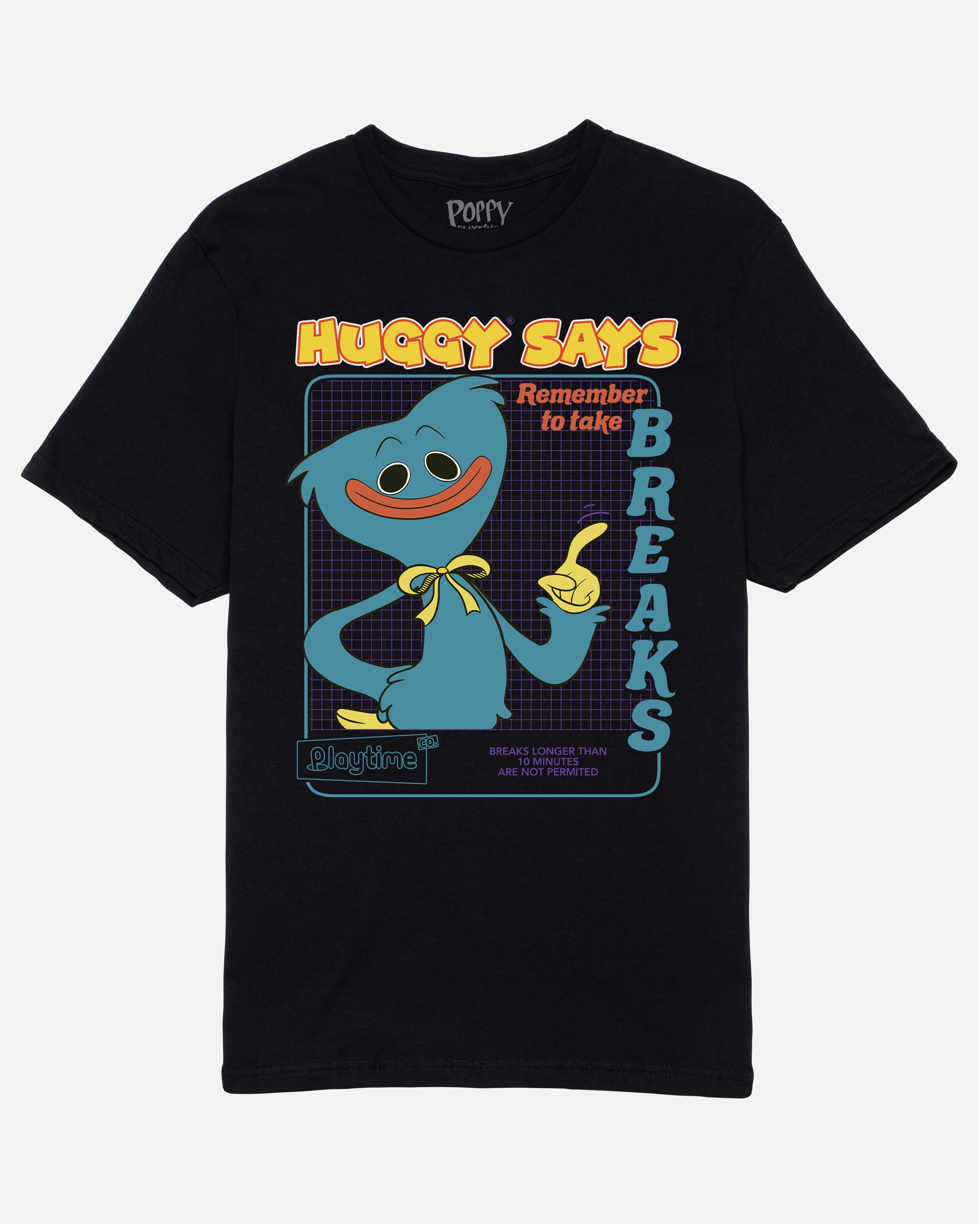 Huggy Wuggy "Huggy Says" T-Shirt - Officially Licensed Cotton Tee